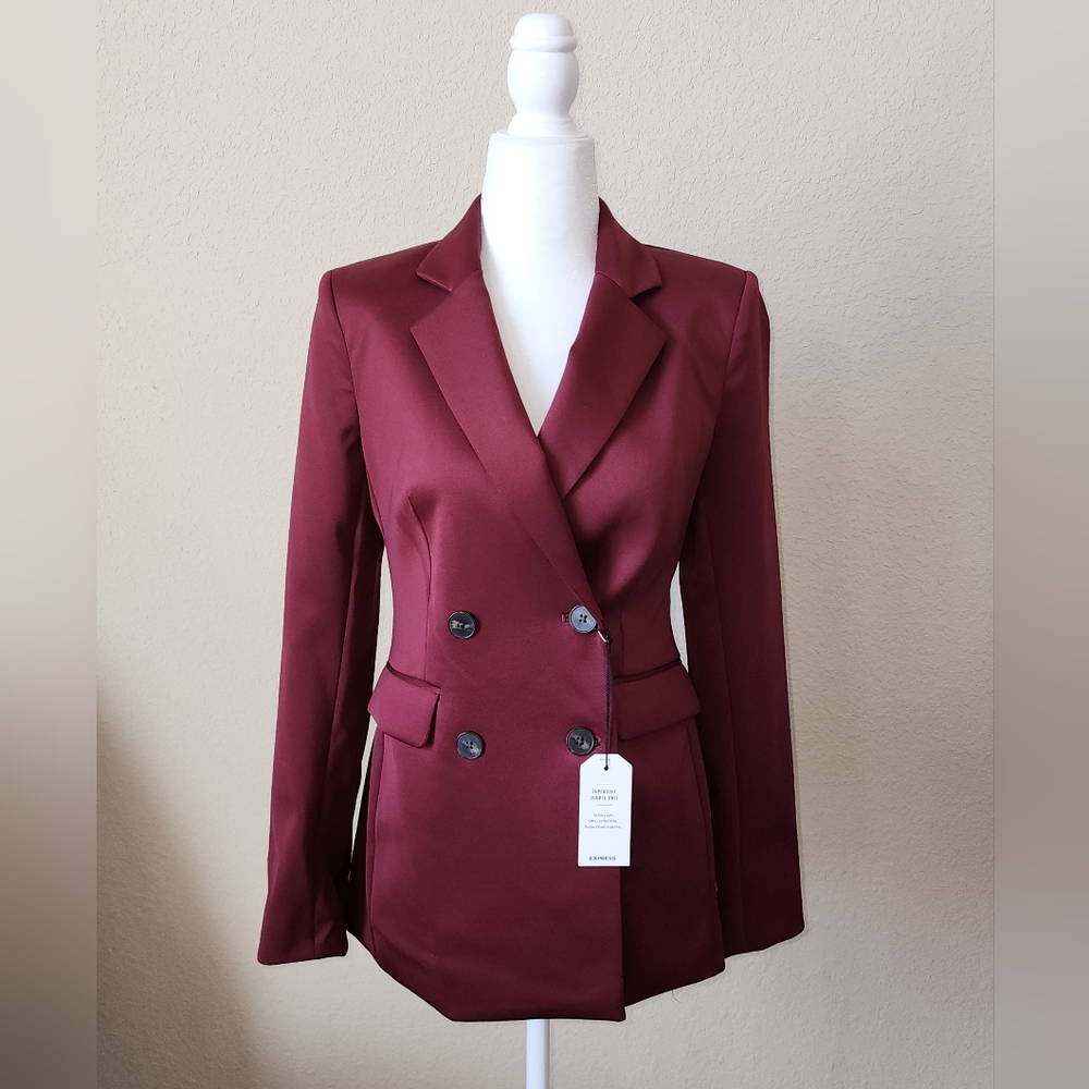 NWT Express Maroon Blazer